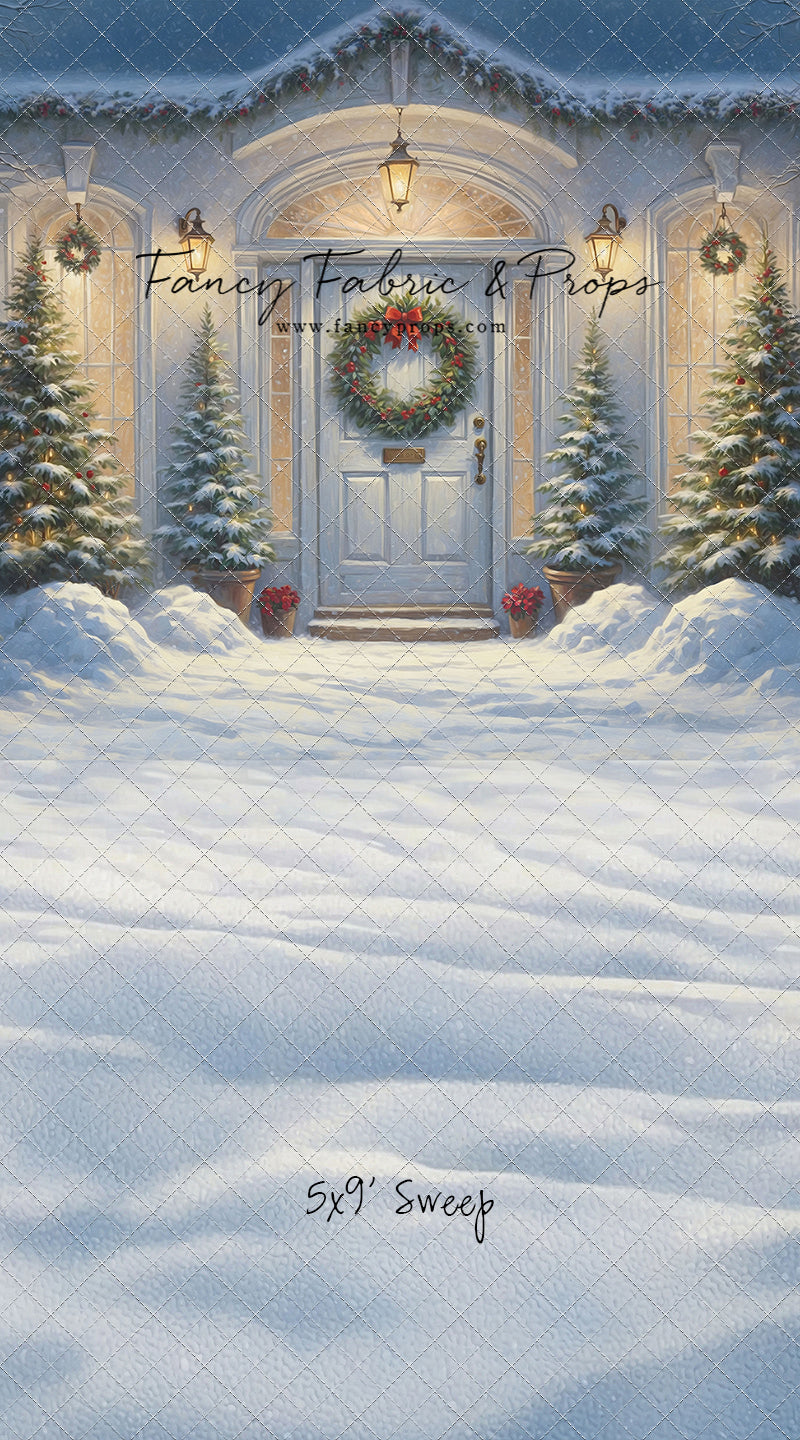 White Christmas Welcome - With Sweep Option