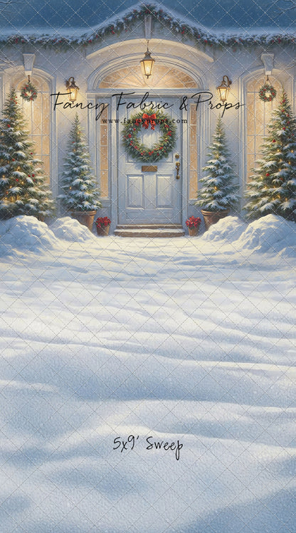 White Christmas Welcome - With Sweep Option