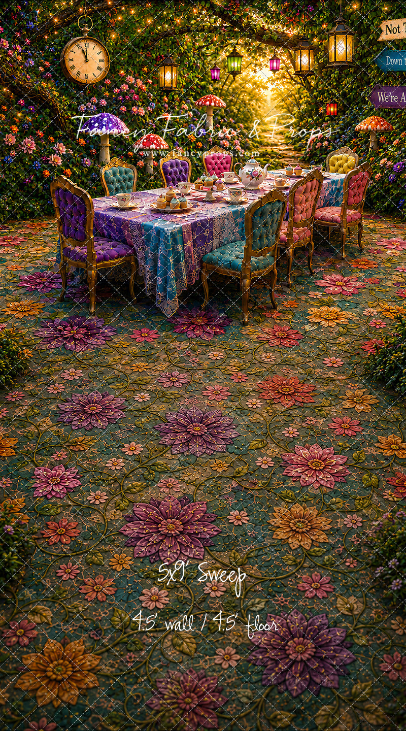 Blooming Garden Tea Party - With Sweep Option