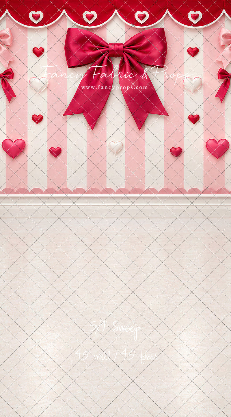 Bow Tied Valentine Wall - With Sweep Option