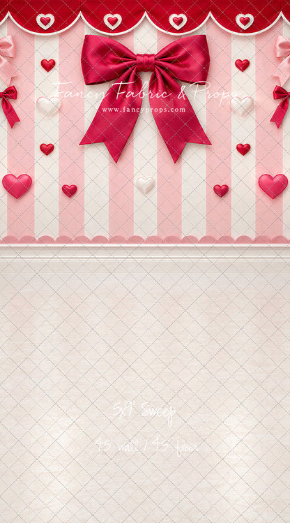 Bow Tied Valentine Wall - With Sweep Option