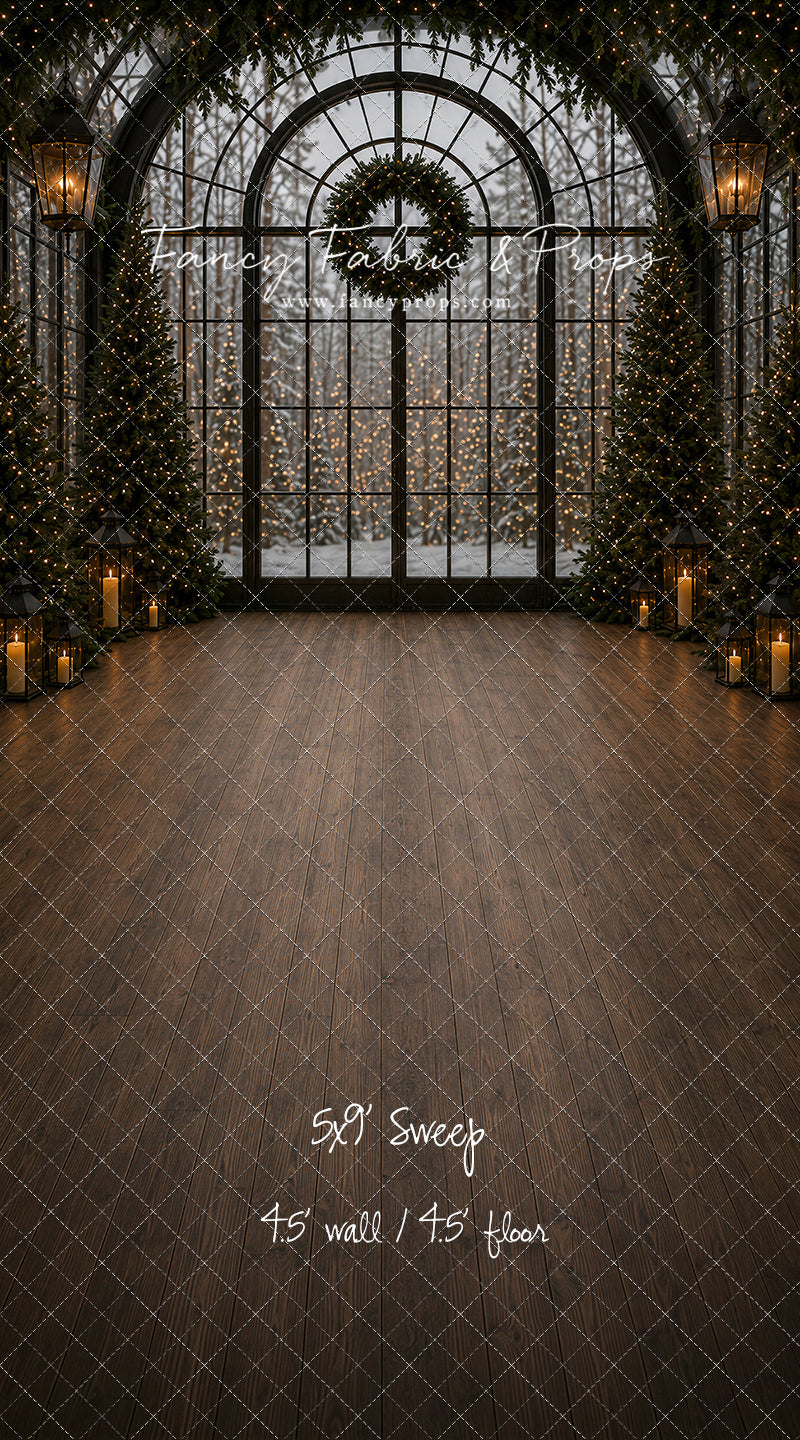 Evening Christmas Window - with Sweep Option