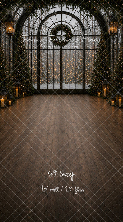 Evening Christmas Window - with Sweep Option