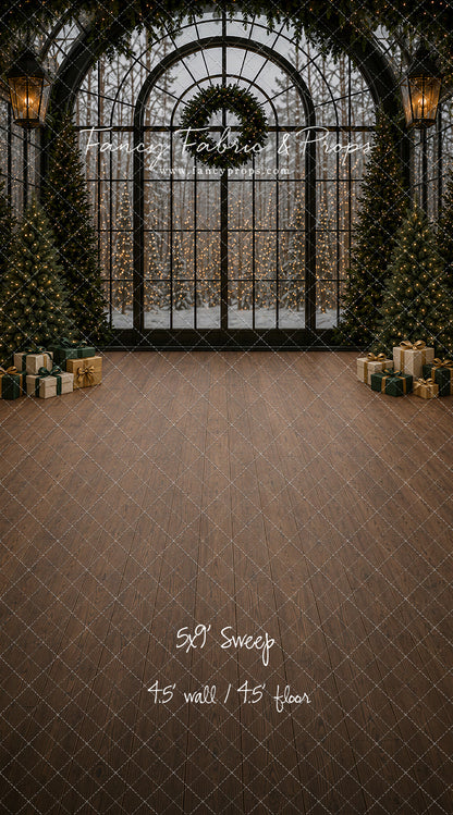 Moody Holiday Window View - with Sweep Option