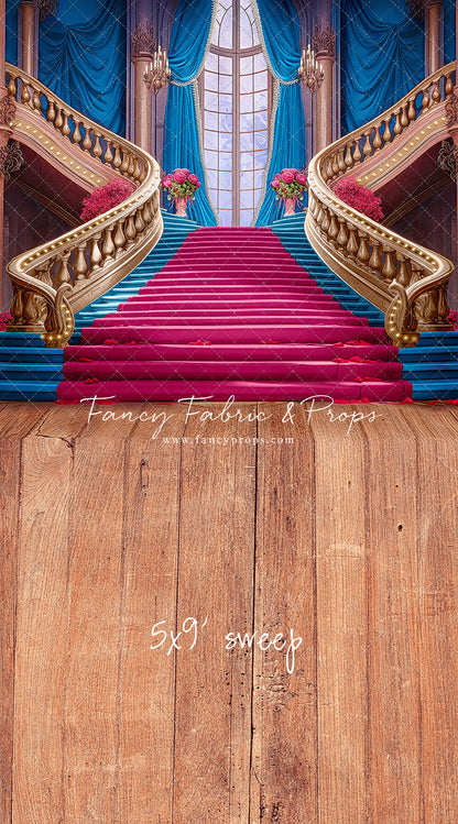 Ballroom Royal Staircase - Blue - With Sweep Option