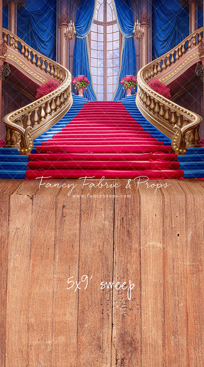 Ballroom Royal Staircase - Royal & Red - With Sweep Option