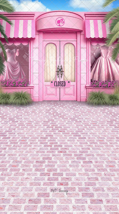 Barbie Boutique - With Pink Brick - With Sweep Option