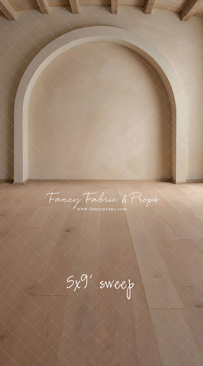 Beige Elegant Arch - Wood Floor - With Sweep Option