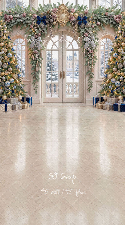 Blue Christmas Foyer - with Sweep Option