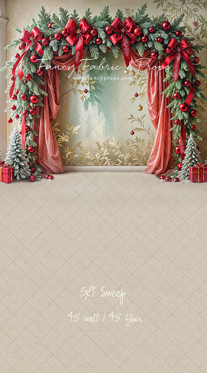 Bowtied Vintage Christmas - with Sweep Option