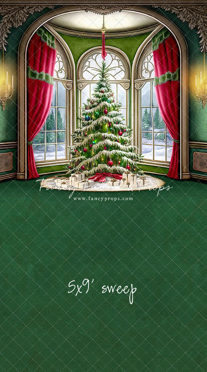 Cathedral Christmas - Green Carpet Option - with Sweep Option
