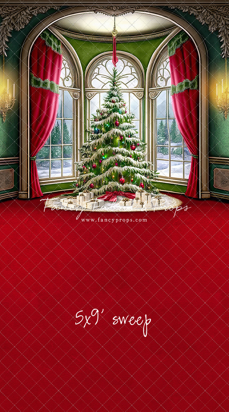 Cathedral Christmas - Red Carpet Option - with Sweep Option