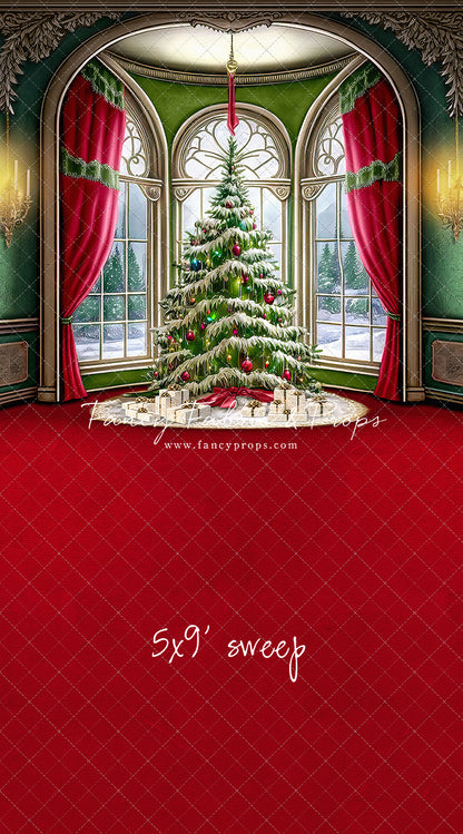 Cathedral Christmas - Red Carpet Option - with Sweep Option