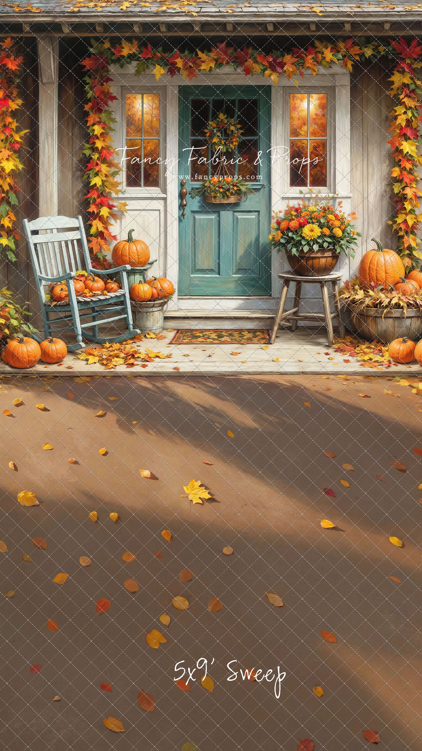 Charming Autumn Porch - With Sweep Option