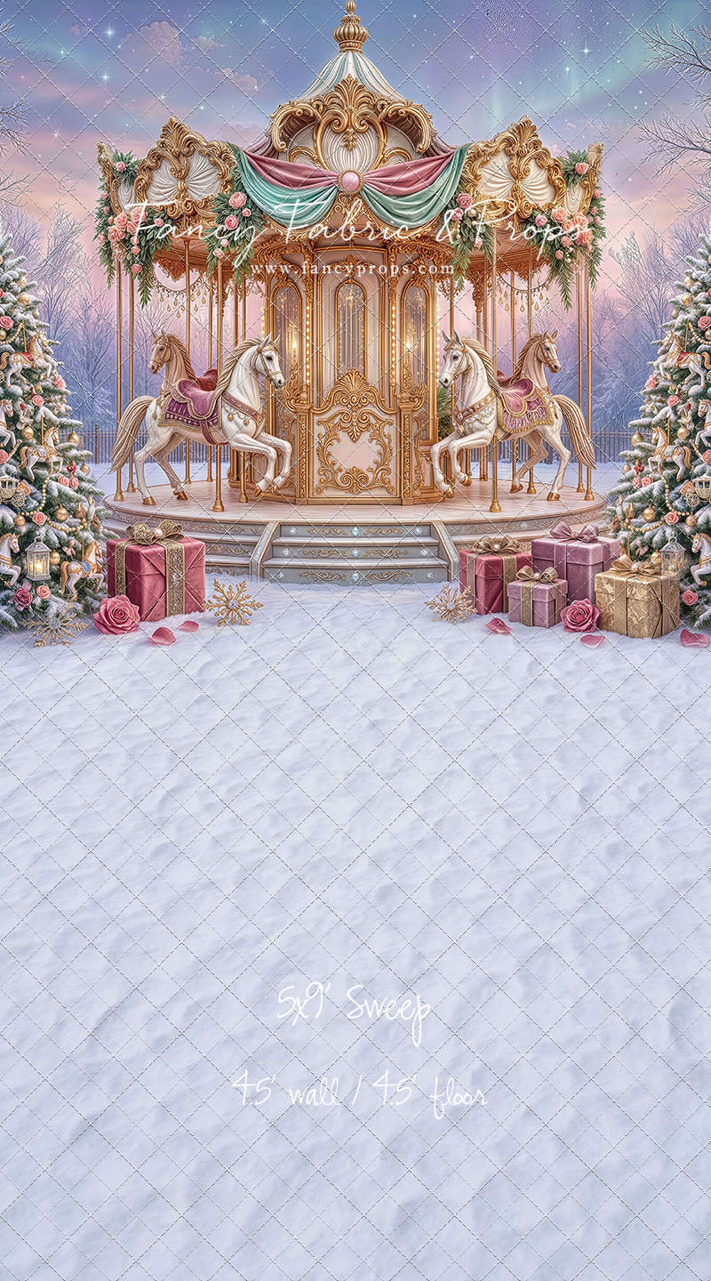Christmas Carnation Carousel - With Sweep Option