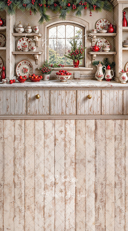 Christmas China Cabinet - With Sweep Option