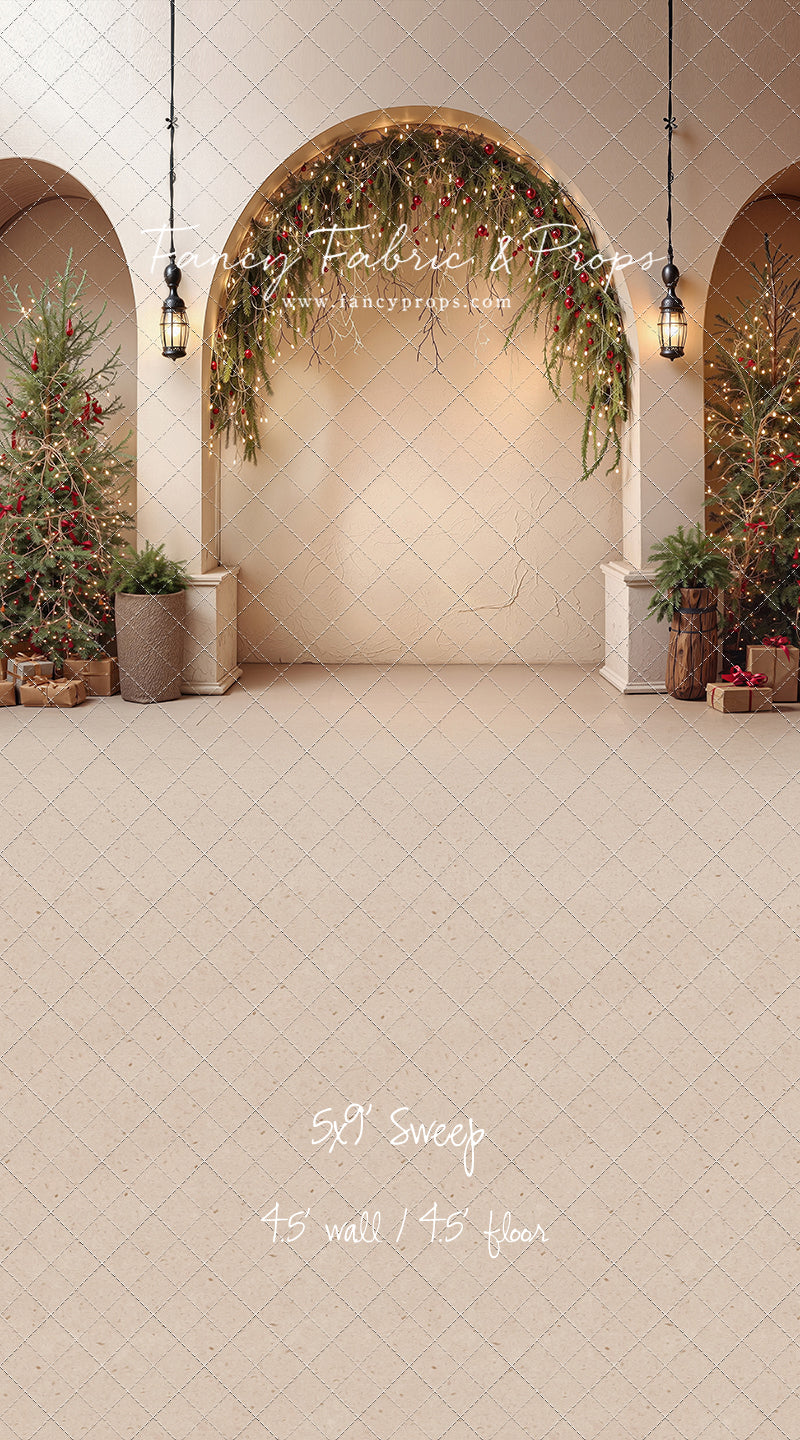Christmas Courtyard Arch - With Sweep Option