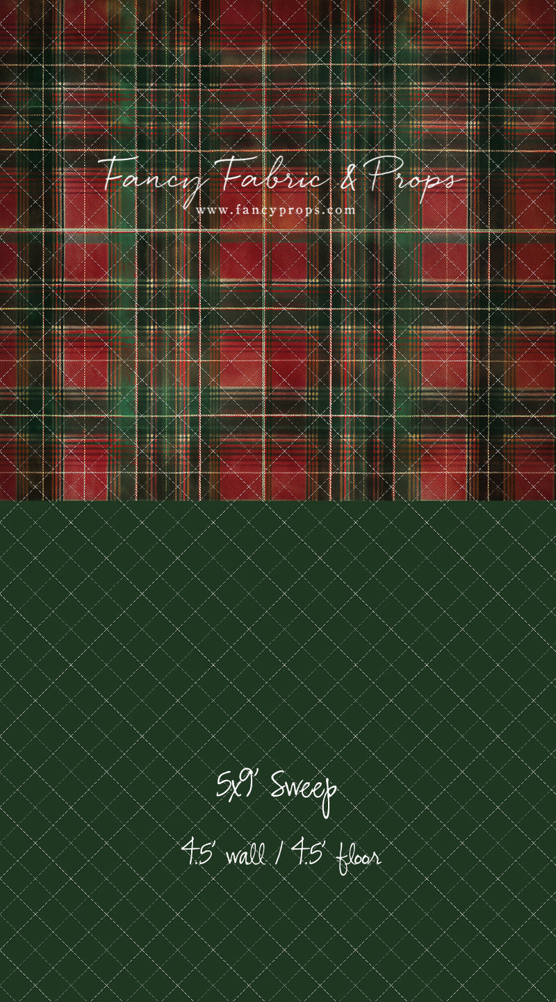 Classic Christmas Plaid - With Sweep Option