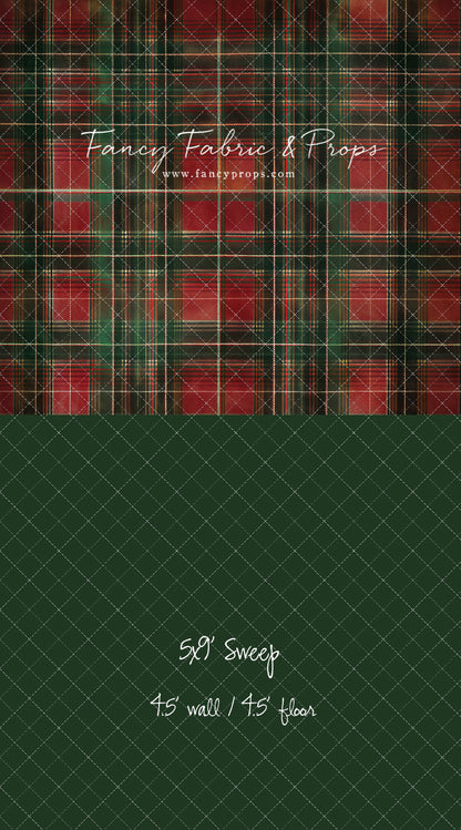 Classic Christmas Plaid - With Sweep Option