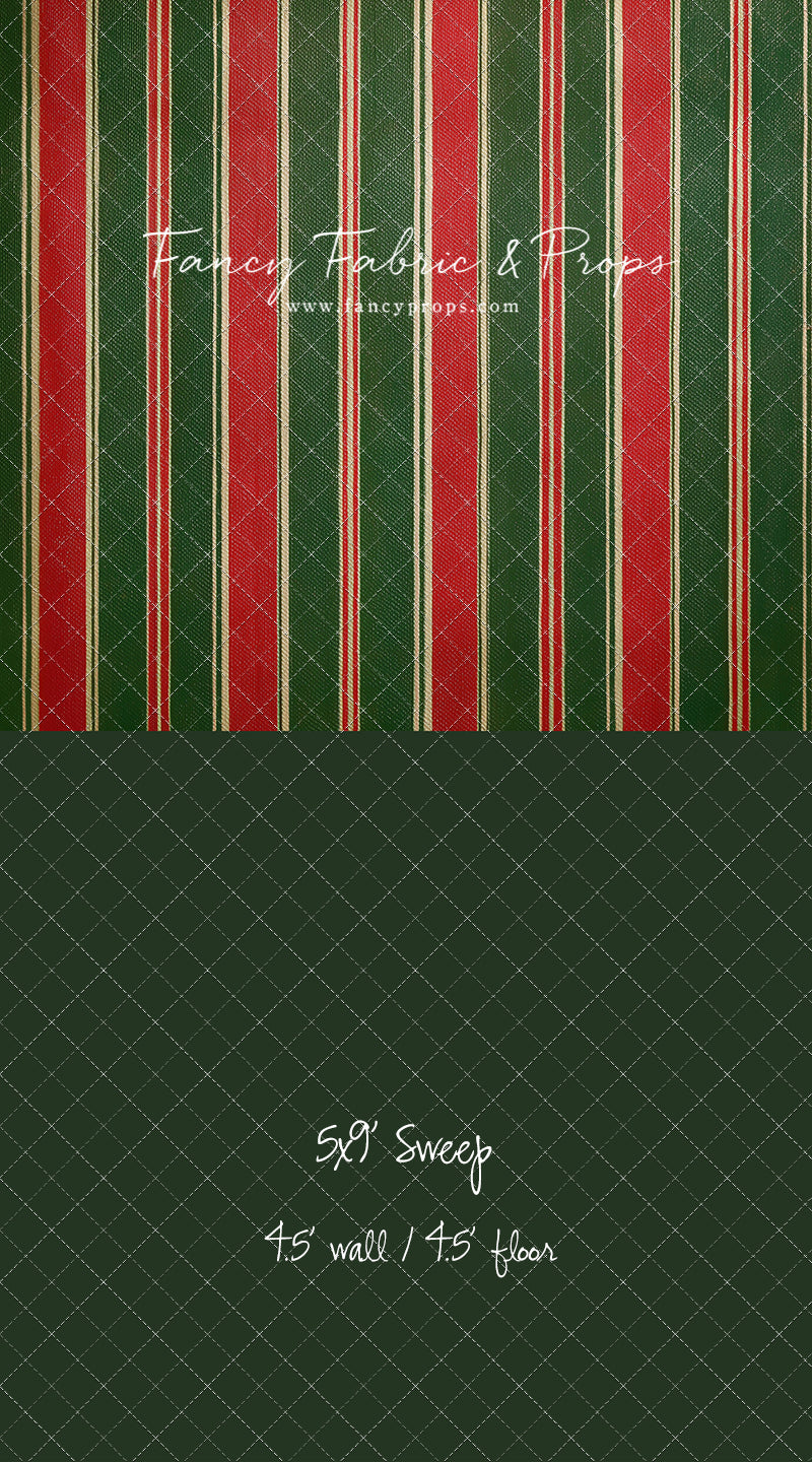 Classic Christmas Stripe - With Sweep Option