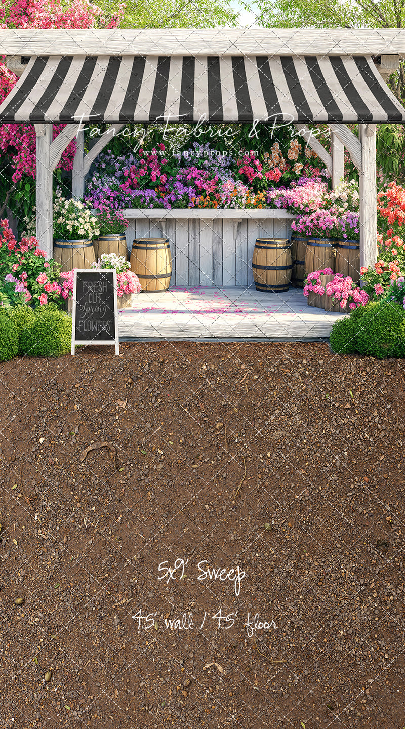 Country Spring Flower Shoppe - With Sweep Option