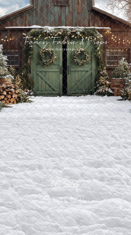 Cozy Christmas Barn - with Sweep Option