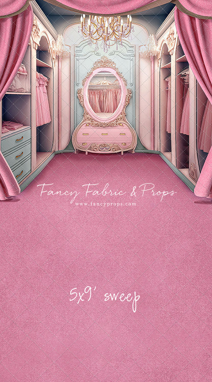 Elegant Armoire - Pink Floor Option - With Sweep Option