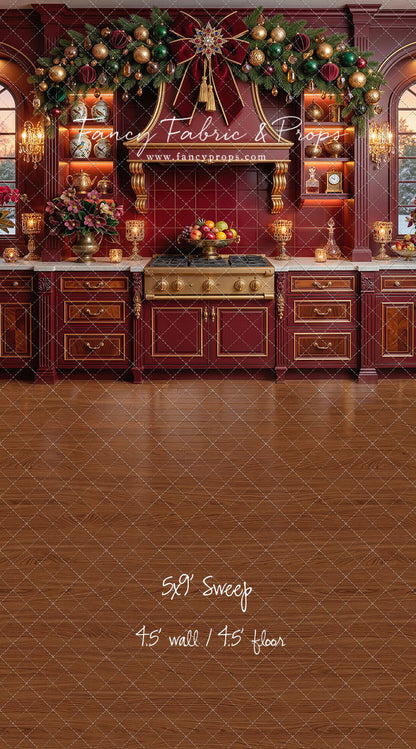 Elegant Scarlet Kitchen - With Sweep Option