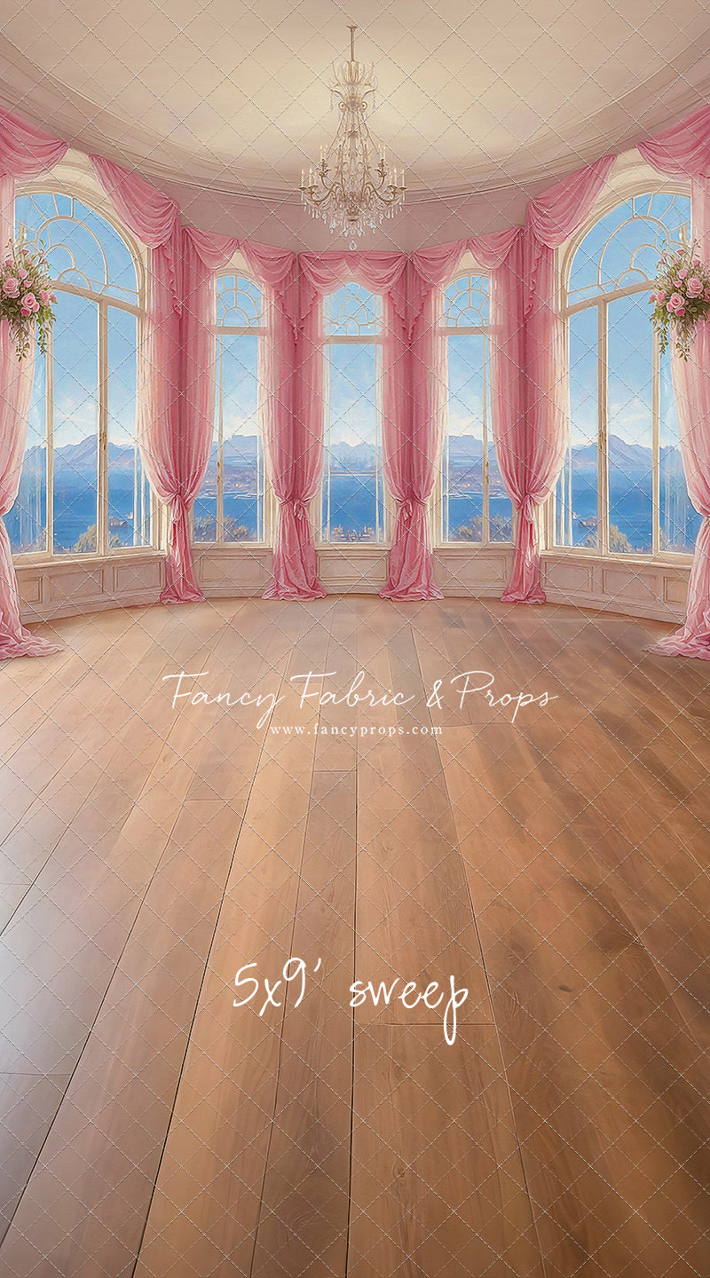 Elegant Summertime Mountain View - Wood Floor - With Sweep Option