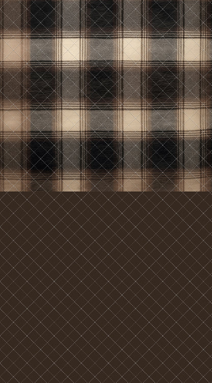 Espresso Flannel - With Sweep Option