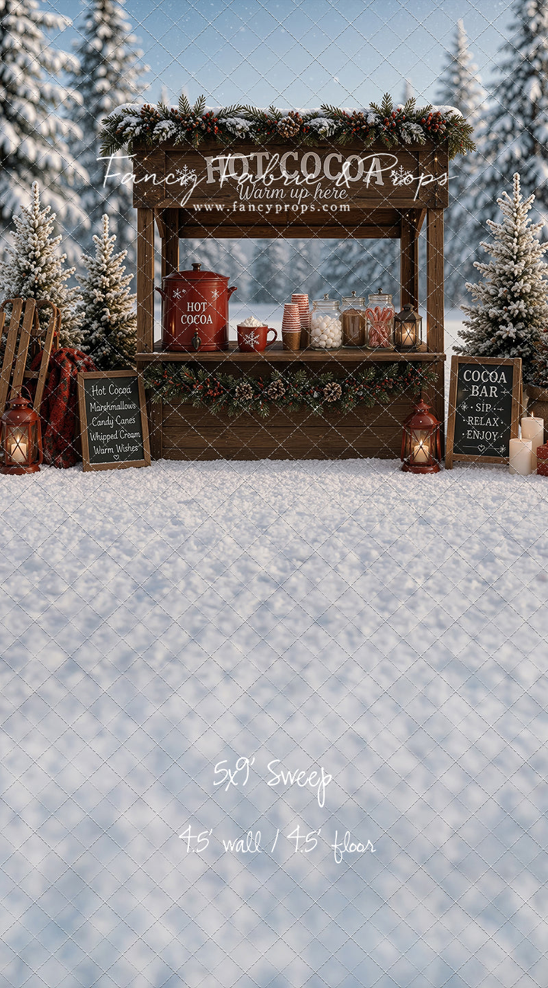 Frosted Forest Cocoa Cart - With Sweep Option