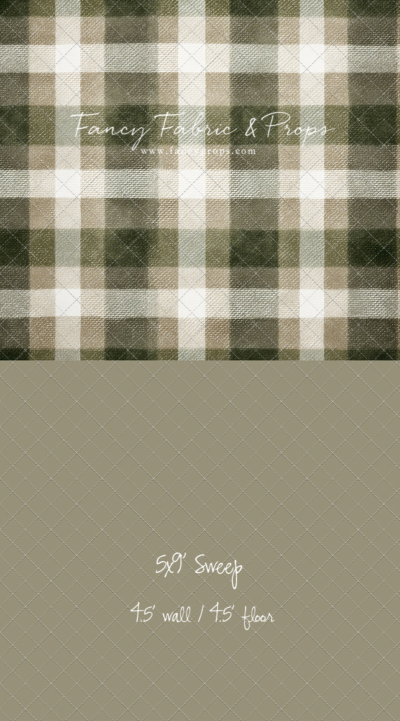 Frosted Pine Plaid - With Sweep Option