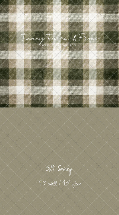 Frosted Pine Plaid - With Sweep Option