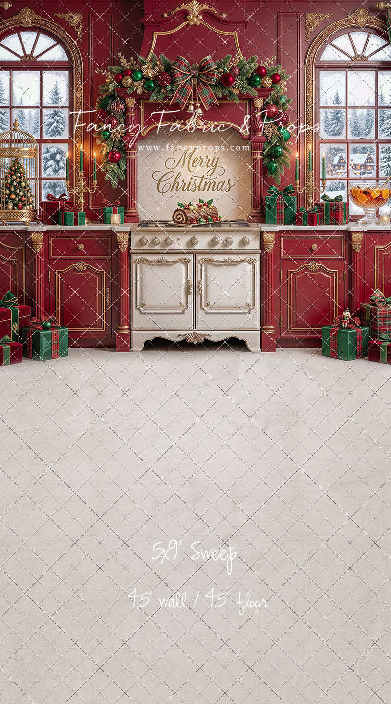 Gilded Cranberry Kitchen - With Sweep Option