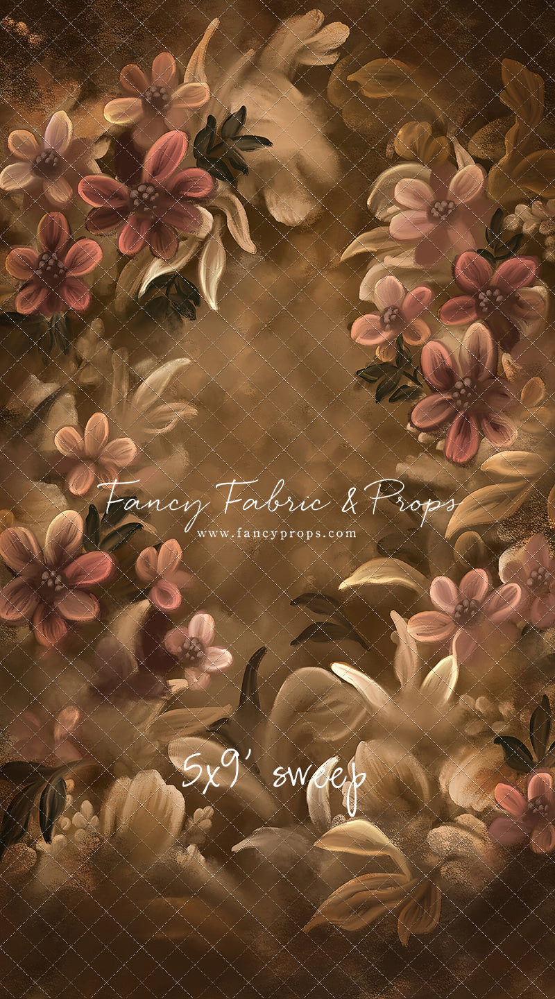 Golden Floral Tapestry - Sweep Sizes Only