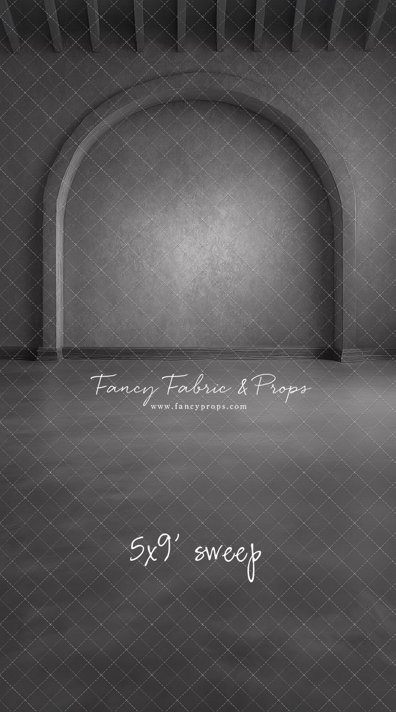 Gothic Gray Archway - Solid Floor - With Sweep Option
