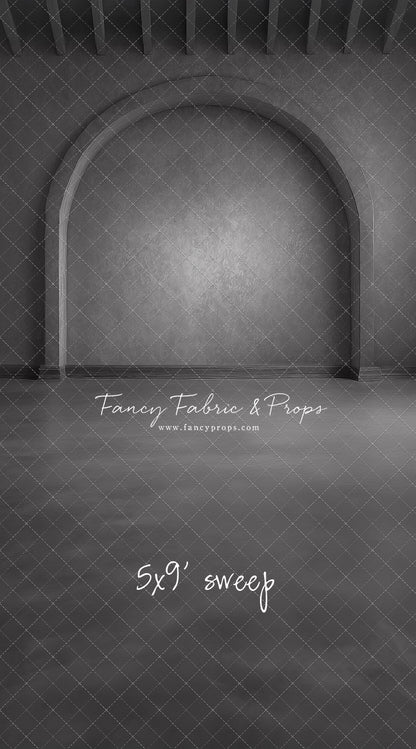 Gothic Gray Archway - Solid Floor - With Sweep Option
