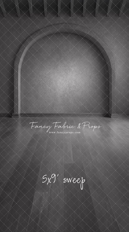 Gothic Gray Archway - Wood Floor - With Sweep Option