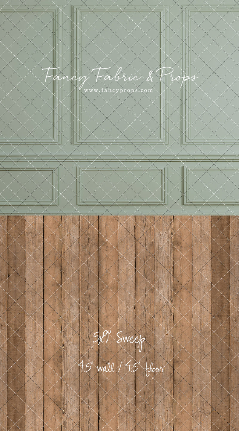 Heirloom Sage - With Cwtchicoo Wood Floor Sweep Option