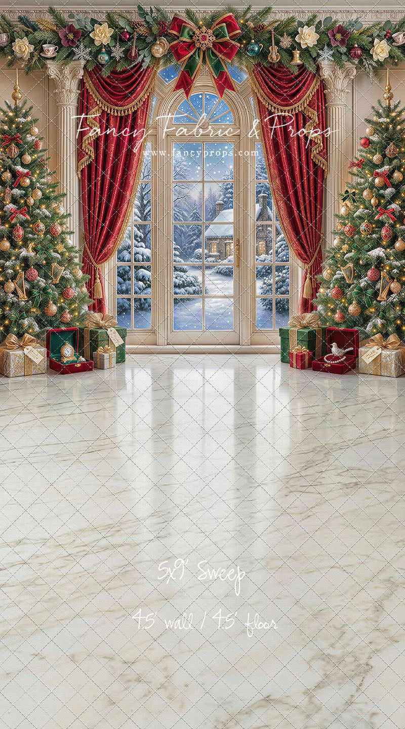 Holiday Window Elegance - with Sweep Option