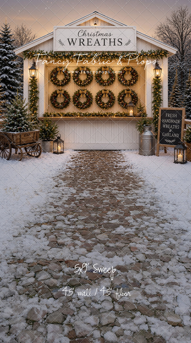 Holly Wreath Stand - with Sweep Option