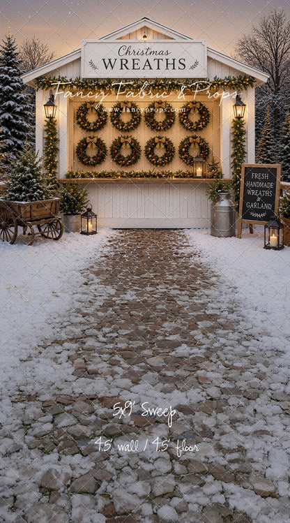 Holly Wreath Stand - with Sweep Option