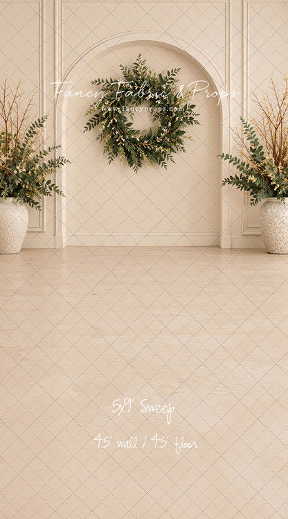 Ivory Evergreen Arch - With Sweep Option