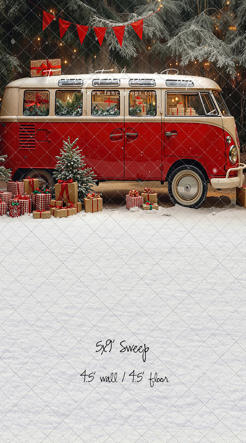 Merry Little Bus Stop - with Sweep Option