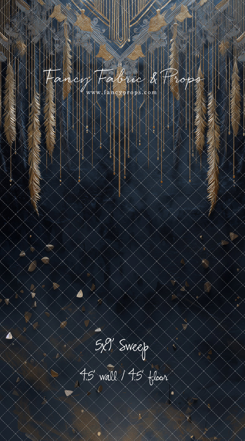 Midnight Feather Cascade - With Sweep Option