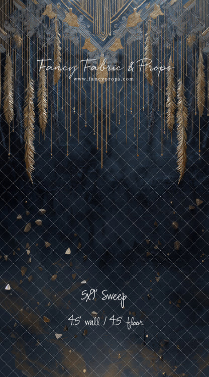 Midnight Feather Cascade - With Sweep Option