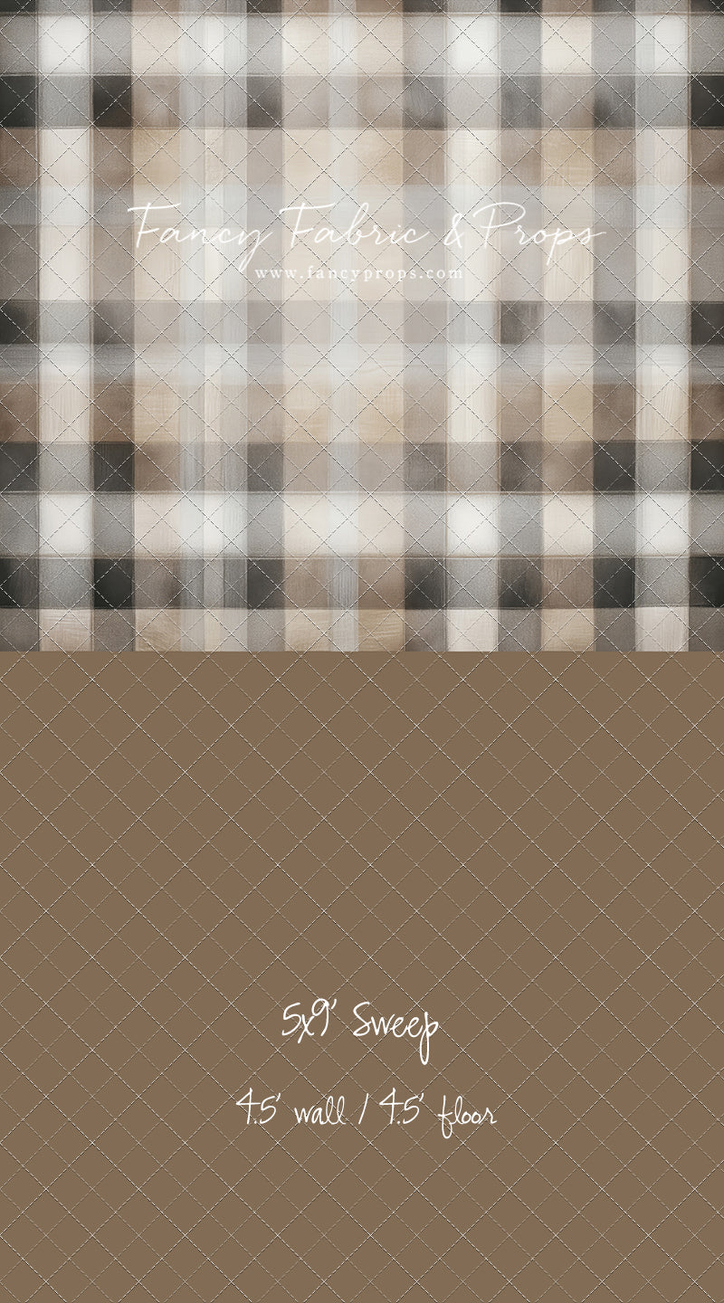 Mocha Flannel - With Sweep Option