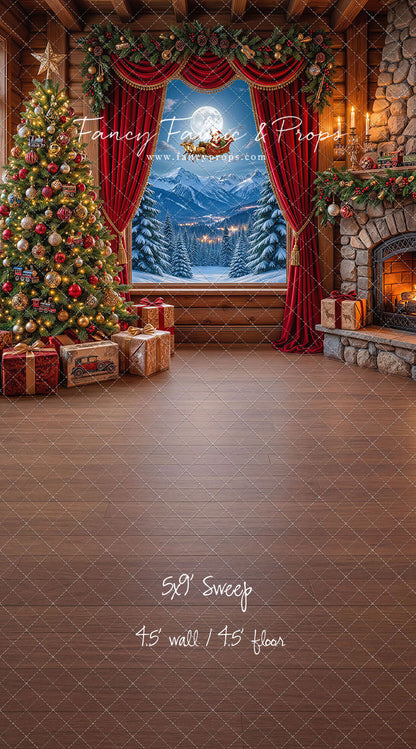 Mountain Sleigh View - with Sweep Option