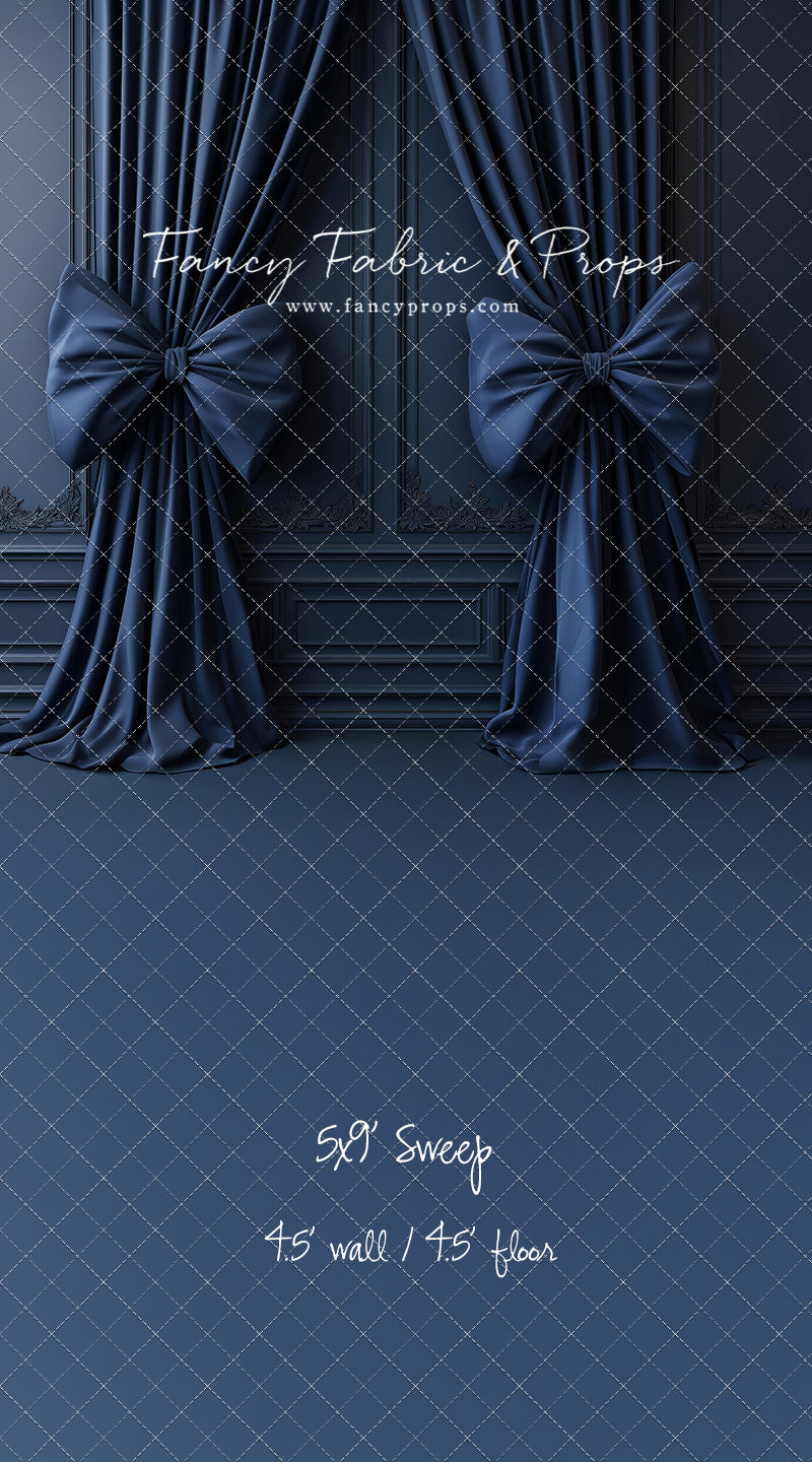 Navy Luxe Bows - With Sweep Option