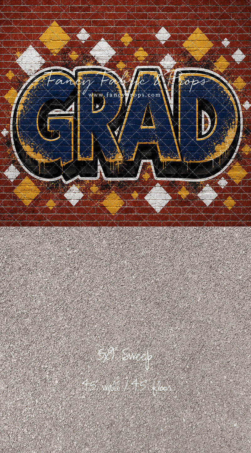 Navy & Gold Grad - With Sweep Option